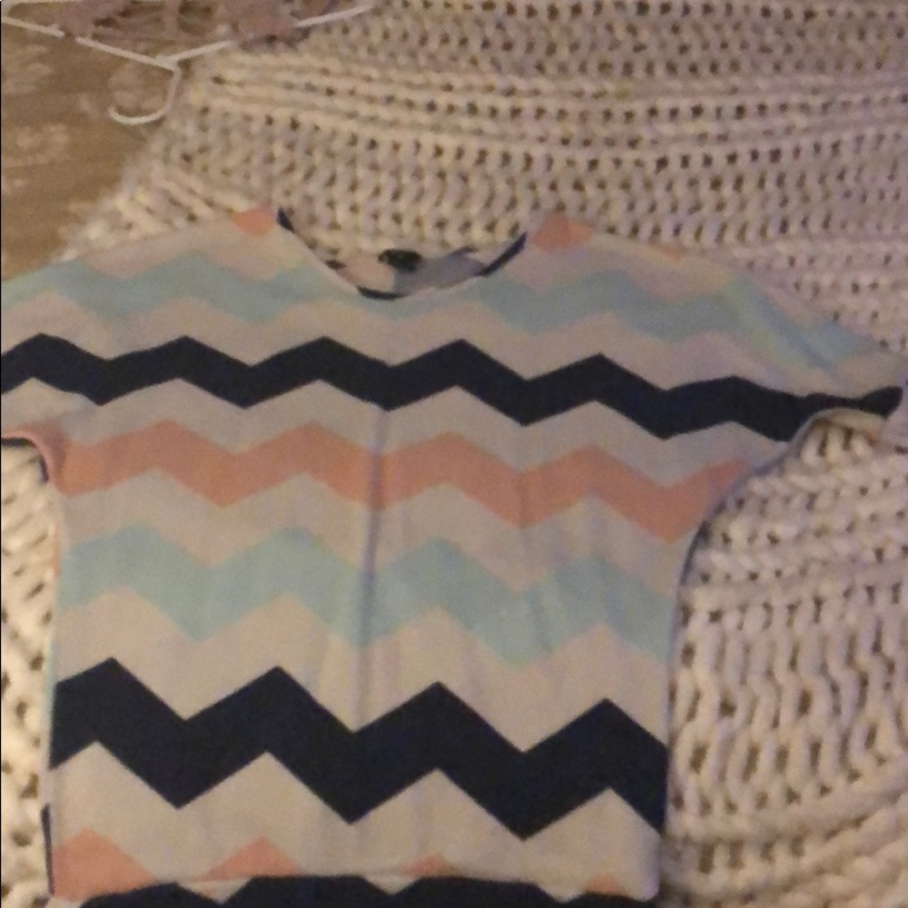 Chevron print tunic